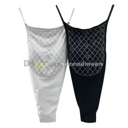 Hög midja baddräkt Shiny Crystal Beachwear Sexig Sling Bathing Suit Designer Hot Spring badkläder