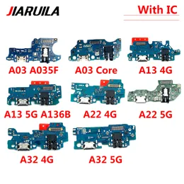 24st Ny för Samsung A02 A12 A13 A22 A32 4G 5G A02S A03S A03 Core USB Charging Board Port Dock Charger Connector Flex Cable CABLE CABLE CABLE CABLE CABLE