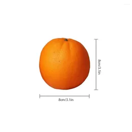 Decoração de festa 3 peças modelo laranja artificial simulação adereços de frutas cozinha doméstica