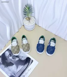 Novas crianças sapatos de lona designer bebê tênis tamanho 26-35 caixa proteção logotipo impressão completa meninos sapatos casuais 24mar