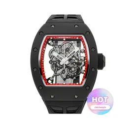 Luxury Watch Mechanical Cool Rakish Wrist Watches TV Factory RM055 Bubba Watson Manuel Titane Montre an Ti 2023 Nowy luksusowy styl