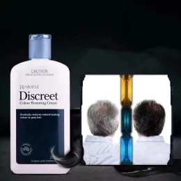 Шампусы 1 ПК оригинал Restoria Discreet Color Restoring Cream Lotion Care 250 мл уменьшить седые волосы для мужчин и женщин