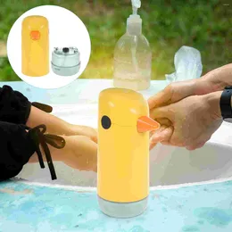 Flytande tvåldispenser tvättmedel automatiskt barn gult kök abs skummande dispensers
