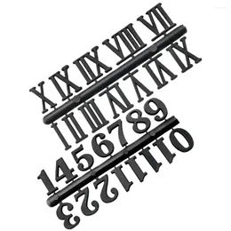 إكسسوارات الساعات 2 مجموعة رقم الساعة لوحة رومانية للأرقام الأجزاء أرقام بطاقات الأرقام أرقام مجموعة اللوازم البلاستيكية العربية آلية الاستبدال