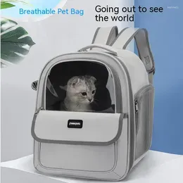 Trasportini per gatti Zaino grande traspirante Borsa portatile Spazio Pet Trasportino trasparente per viaggi con cani