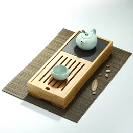 Kung Fu Dry Brewing Tea Tray Bamboo Storage Rectangular Wujin Tea Table Tea See Tea Saucerシンプルなカスタマイズ