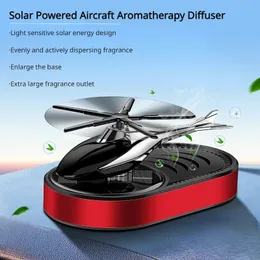 2024 Helicóptero de carro Air Solar Power Power Fragrância Difusor Ornamento Painel Decoração de Perfume Decoração Hot Venda Helicóptero- Ornamento de Centro Fresco do Carro