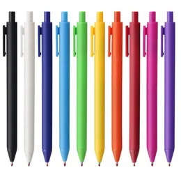 Plast Ballpoint Pen Billig anpassad logotyp Pennor Kampanj Annonsering Present Ball Point Pen Office Studenter som skriver PRENS för sublimering