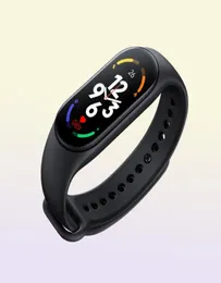 Xiaomi m7 pulseiras inteligentes relógio masculino feminino fitness esportes banda inteligente versão fitpro bluetooth música freqüência cardíaca tirar fotos smart3026139