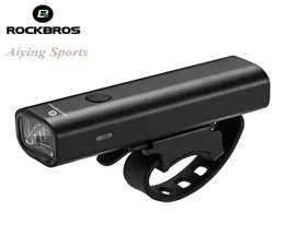 AIYINGSPORTS ROCKBROS 자전거 라이트 USB 충전 방지 안전 전면 램프 사이클링 초경성 손전등 야외 Nightriding Bike3093984