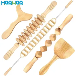 Terapia de madeira ferramentas de massagem de madeira guasha ferramenta anti celulite massagem rolo ferramenta portátil celulite massagem cubo de madeira massageador 240329