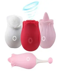 Sex Toy Massager Shande Wireless Purple Red Yoni Rose Shaped Vibration Vibrator Sex Toys For Woman Cit Tongue Sucking5367959