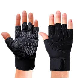 Gloves Silicone Fitness Gloves Bodybuilding Weightlifting Dumbbell Training Crossfit Gym Workout Gloves For Man Women
