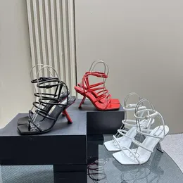 Gaoding New Fashionable Super High Square Head Sandals, One Button, Sexy Irregular Flat Heels, Open Toe, Versatile Women's Shoes