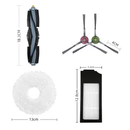 ecovacs deebot x1 omni 액세서리 x1 터보 먼지 가방 hepa 필터 진공 청소기 청소 천으로 로봇 교체 부품