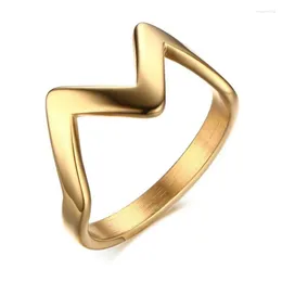 Cluster Ringe Europäische Amerikanische Modeschmuck Edelstahl Gold Farbe Krone Ring Frauen Männer Anpassbare R274g