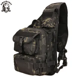 Çantalar Sinairsoft Açık Spor Tırmanışı 800D Naylon Taktik Çanta Tek Omuz Sling Kampı Askeri Sırt Çantası Ordu Çantaları