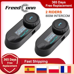 Freedconn T Com Sc Group Motorcycle Helmet Zestaw słuchawkowy Bluetooth 5.0 FM Waterproof Muzyka Komunikator Konferencja systemu komunikacyjnego