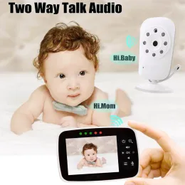 Baby-monitor SM35 baby monitor digitale senza fili da 3,5 pollici citofono bidirezionale visione notturna display della temperatura ambiente baby monitor ninna nanna