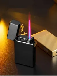 2023 Pulse Plazma USB Şarj Metal Rüzgar Geçirmez Tek ARC Taşınabilir Taşınabilir Flamess Lighterin