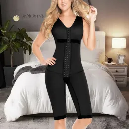 Handskar kvinnors postpartum Shapewear Body Shaper Side dragkedja platt buk fas colombianas bantar underkläder