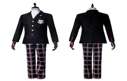 Persona 5 protagonista jaqueta casaco superior cosplay traje traje terno uniforme8835917