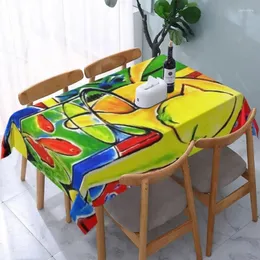 Table Cloth Rectangular Henri Matisse Le Chat Aux Poissons Rouge Waterproof Tablecloth Cover Backed With Elastic Edge