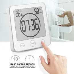 Relógios de parede 1pc impermeável LCD Relógio de chuveiro Banheiro Contenção de contagem regressiva do timer