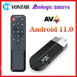 Set-Top-Box X98 S500 Amlogic S905Y4 TV-Stick Android 11 AV1 Quad Core 4K Dual Wifi BT 11.0 Media Player Aktualisiert von X96S Q240402