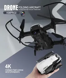 K98 Pro 2 طيار طيار طيور طيار عالي الدقة Aerial التحكم عن بعد الطائرات Drone 4K Dual Camera1043253