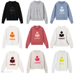 Isab marantsss kadın sweatshirt isabels marant hoodie isabels tasarımcı moda kazak uzun kollu kazak üstleri