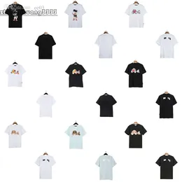 Desiger T Mens Camisas PA Camisa Marca Anjos Roupas Cortadas Urso Printletter Algodão Gola Manga Curta Primavera Verão Maré Mulheres Camisetas ide ee shirts