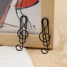 ブックマークホルダーペーパー装飾クリップクリエイティブな音楽ノート形状のクリエイティブファイルクランプペーパークリップバインダーオフィススクールホーム用