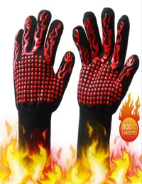 Celsius Heat Resistant Gloves Heat Resistant Grilling Gloves Baking Barbecue Oven Mittens 500 Centigrade Fire prevention Bakeware 6644321