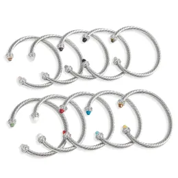 Armband lyxiga kabel reparmband kvinnor bröllop full kubik zirkon kristall 5mm cz dubai silver party armband voor vrouwen armband