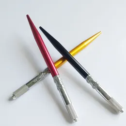 Caneta de tatuagem semi-permanente coreana de alta qualidade gravada, caneta artesanal, suporte para faca de sobrancelha, névoa de água, ferramenta de tatuagem de sobrancelha