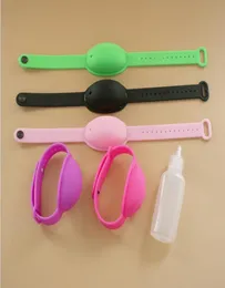 Ricarica braccialetto in silicone Dispenser per bracciale disinfettante per le mani con bottiglia vuota Accetta logo personalizzato Bracciale riutilizzabile e regolabile3655845