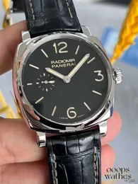 Mechanische Uhren, Luxus-Armbanduhren, neu, 1940, Pam 00512, manuelle Herrenuhr, 42 mm, wasserdicht, komplett aus Edelstahl, hohe Qualität