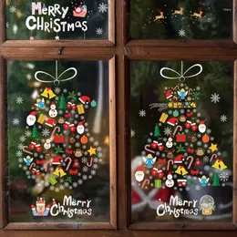 Window Stickers Christmas Snowflakes Clrings Decals Glass Decoration Wall Sticker Winter Party Wonderland Decorations