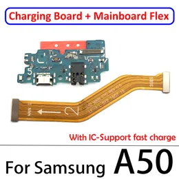 Новый USB -зарядный порт Главный гибкий кабель для Samsung A10 A20 A30 A40 A50 A70 A10S A20S A30S A50S A21S A31 A51 A71