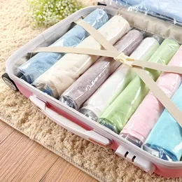 Storage Bags 12Pcs Compression Portable Vacuum Transparent Organizer Sealed Bag For Clothes Bed Linen