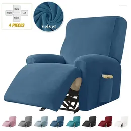 Чехлы на стулья, теплый бархатный чехол для дивана с откидной спинкой, универсальный однотонный лежак для ленивых мальчиков, чехол для одного дивана, кресло