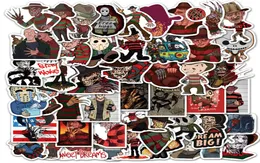 50pcs Freddy Krueger Film Mixed Stickers For macbook Suitcase Bike table Guitar JDM stickers Phone Decal Pvc Stickers6644666