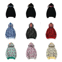 Adam hoodies tasarımcı kadınlar fermuar ceket erkek tasarımcı kıyafetleri kapüşonlu kazak pamuk mektup uzun kollu gündelik hoodies kadın tasarımcı erkek hoodie köpekbalığı kapüşon 20ss