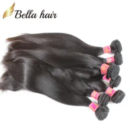 Wefts Malaysian Straight Weaves 100 Virgin Human Hair Bundles Fine Hair Weft Extensions 4pcs Bellahair