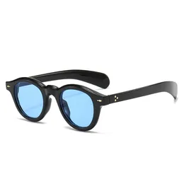 Ünlü marka güneş gözlüğü şık oval leopar baskı güneş gözlüğü pirinç tırnak gözlükleri erkek ve kadın içbükey şekiller çok yönlü lüks 98