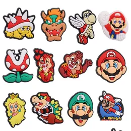 Akcesoria części butów MOQ 20PCS PVC Cartoon Game Charak Dexor Dekoracja Buckcle dla Clog Bransoletę Party Prezent Prezenta