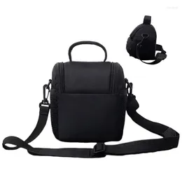 Sacos de armazenamento Portátil DSLR Camera Bag Leve Um Ombro Diagonal Digital Pogal Anti-Theft Pequeno