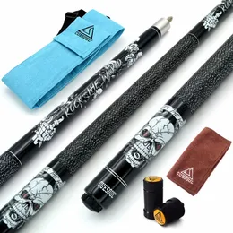 Cuesoul Rock II 58 19/20/18oz Black Pool Cue Stick 13mm med Cue Bag med och Joint/Shaft Protector 240327