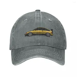Ball Caps Yellow Cr-X Crx Car Compact Cowboy Hat Modne dzieci herbatę hat.